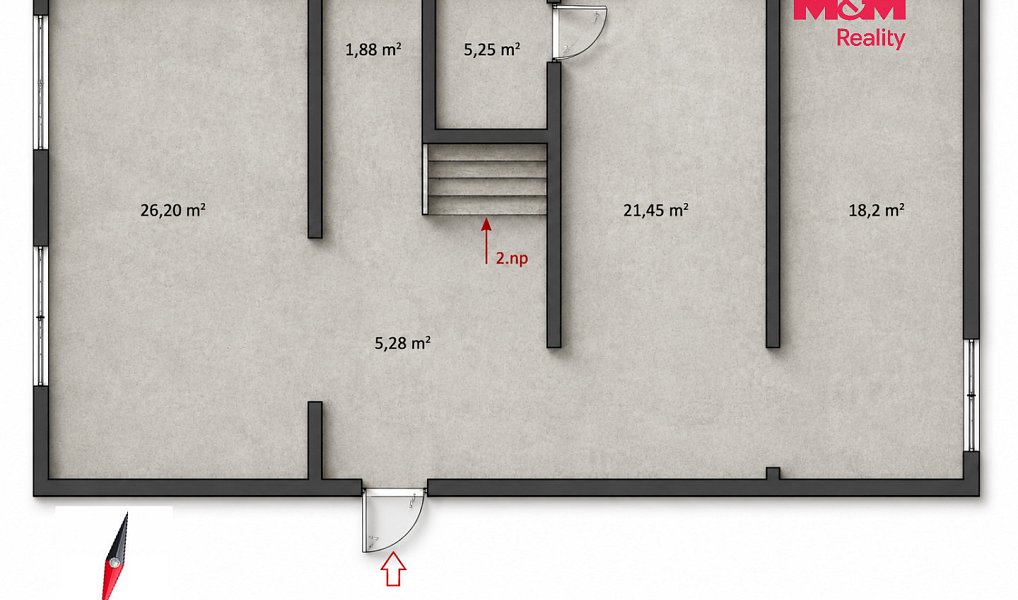 Prodej domu 95 m² s pozemkem 254 m², Slaný – náhled fotky 3