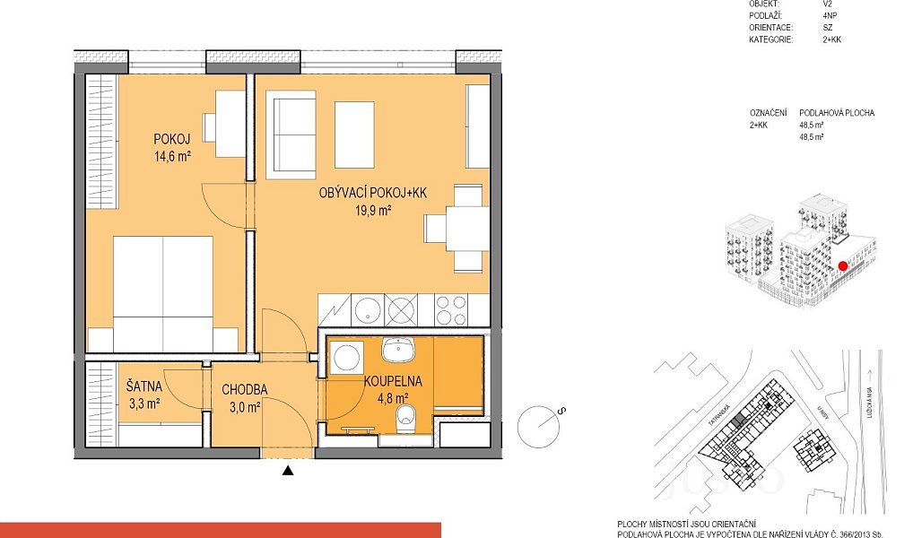 Prodej bytu 2+kk 49 m², Liberec – náhled fotky 9