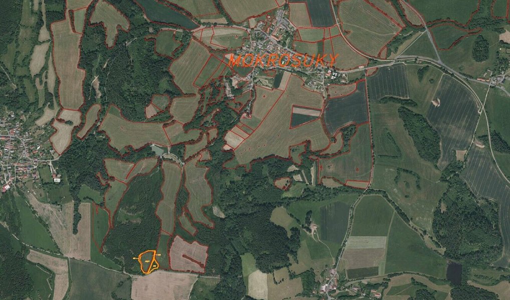 Prodej pole 9 910 m², Mokrosuky – náhled fotky 6