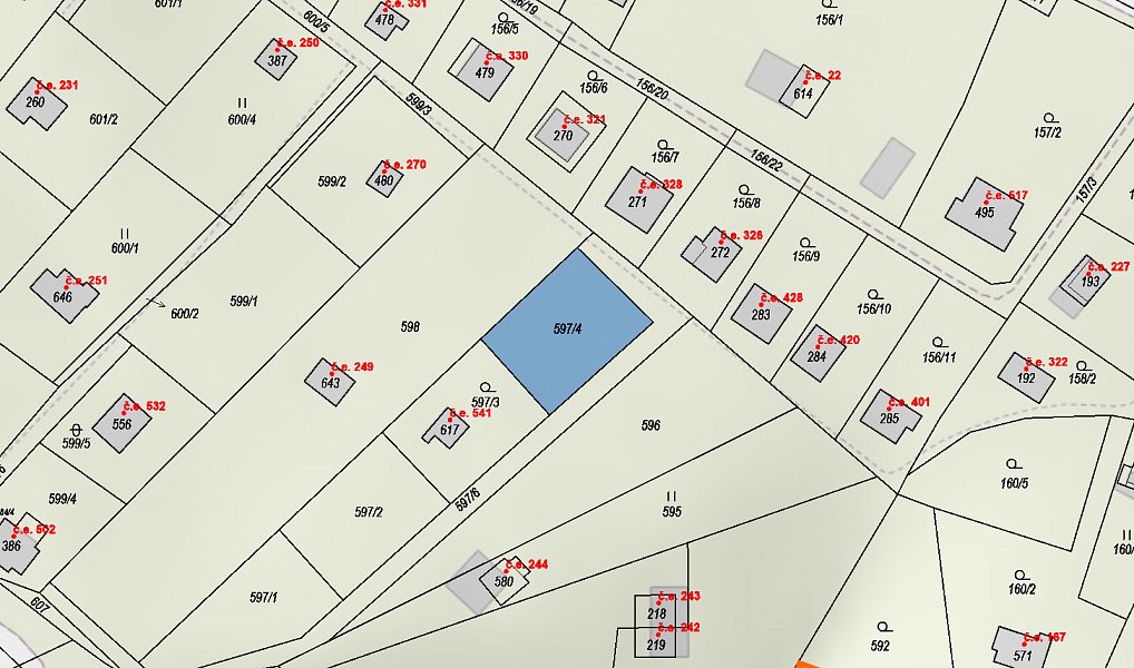 Prodej zahrady 395 m², Nižbor – náhled fotky 3