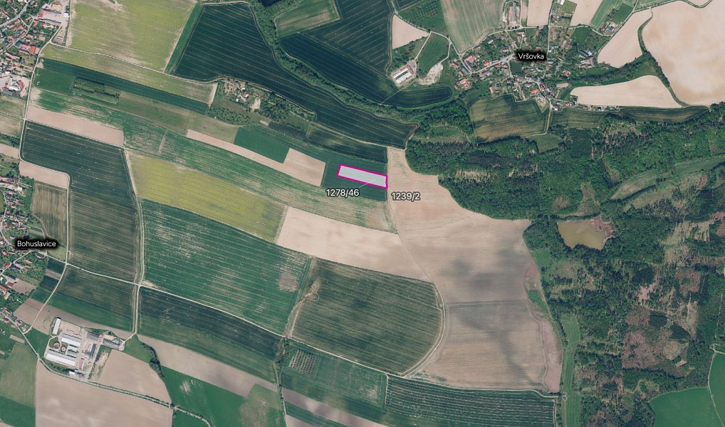 Prodej pole 11 368 m², Bohuslavice – fotka 1 z 3