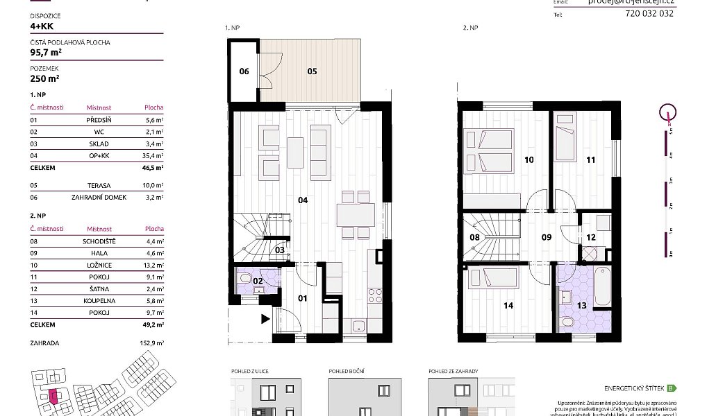 Prodej domu 96 m² s pozemkem 250 m², Jenštejn – náhled fotky 8
