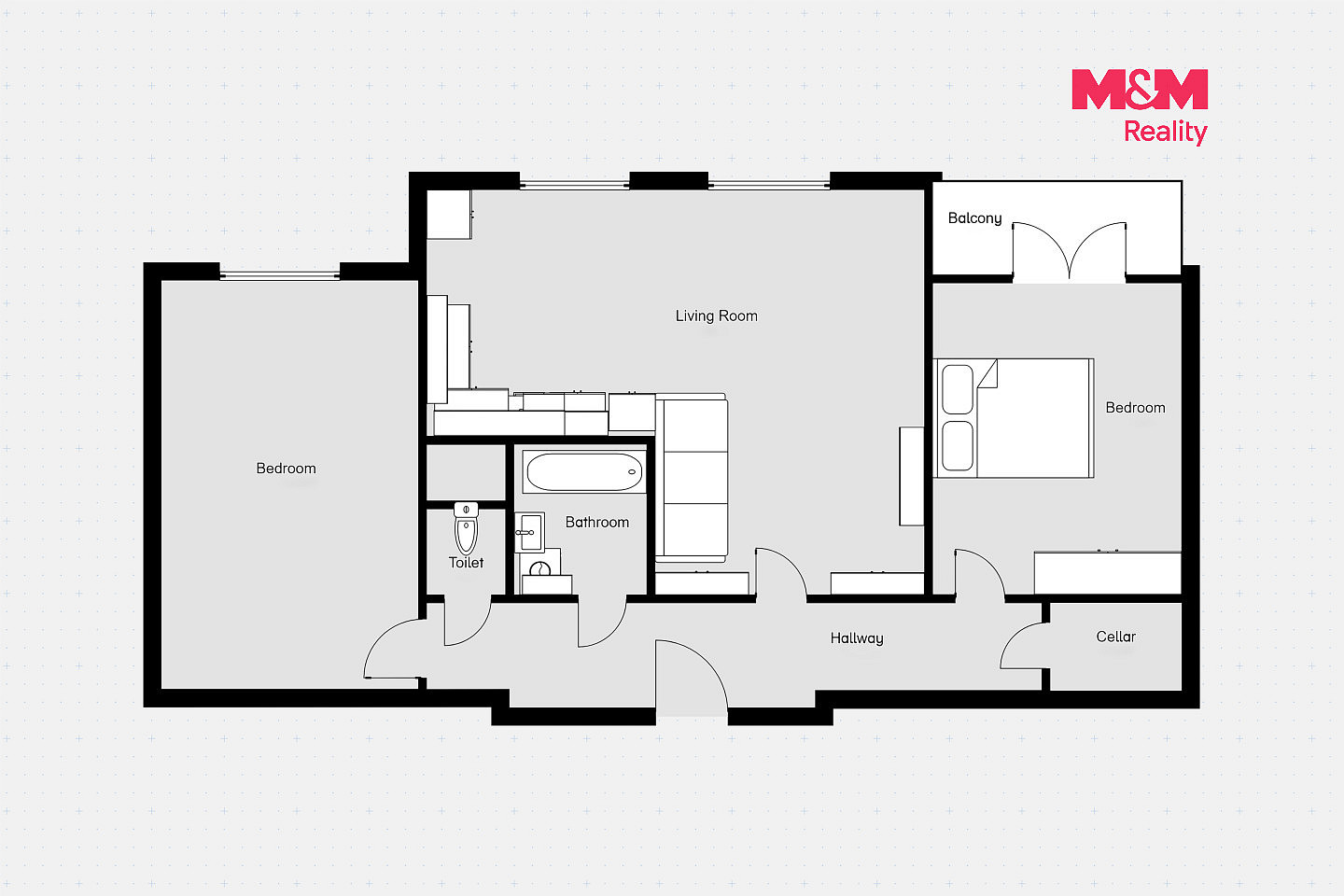 Pronájem bytu 3+kk 84 m² – fotografie 3