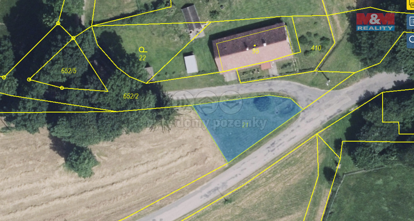 Prodej pozemku 387 m² – pohled 2