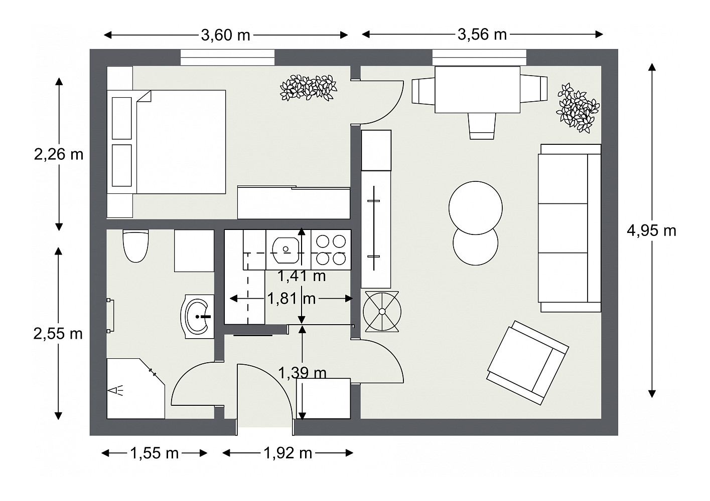 Prodej bytu 2+kk 35 m² – fotografie 3