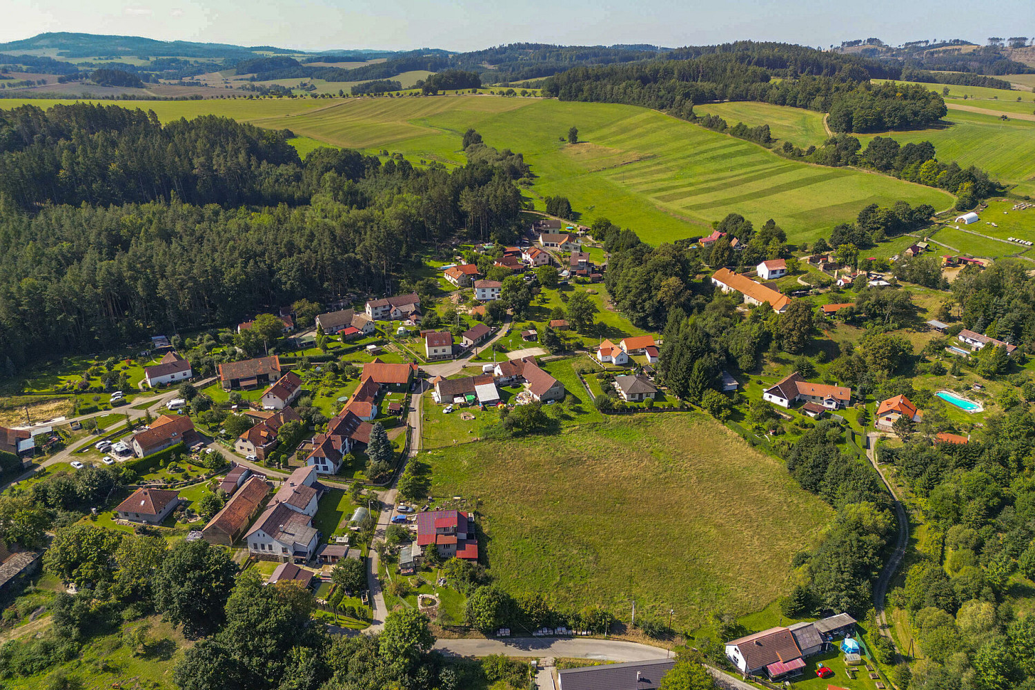 Prodej stavebního pozemku 1 020 m², Popovice
