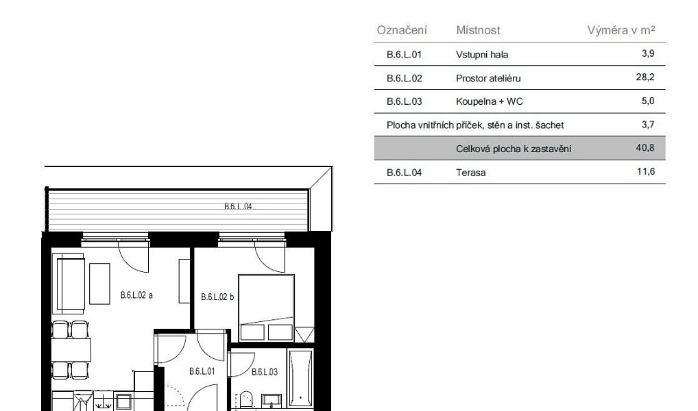 Pronájem bytu 2+kk 50 m², Brno – náhled fotky 16