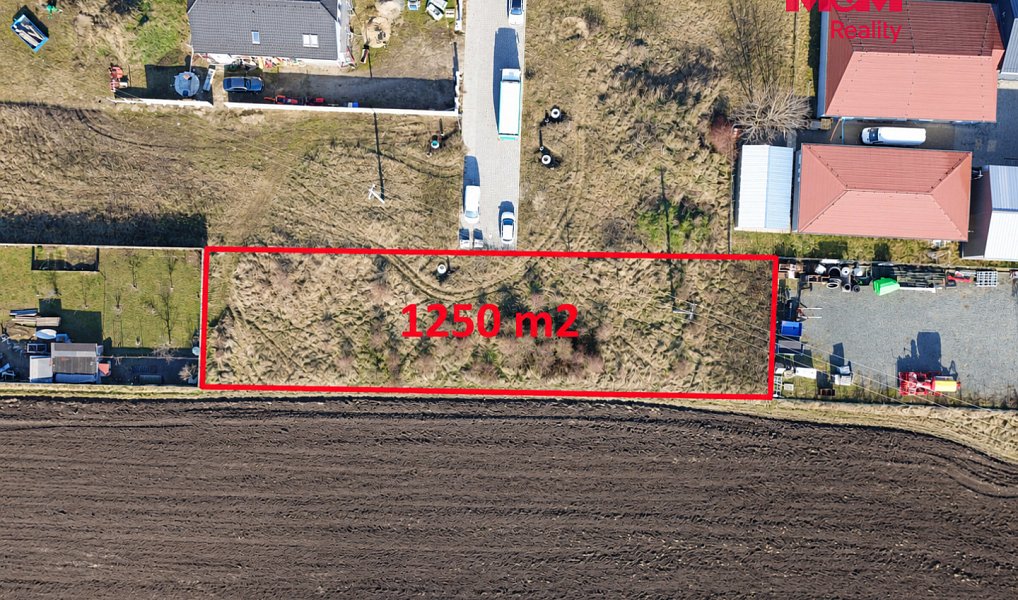 Prodej stavebního pozemku 1 250 m², Telnice – náhled fotky 2