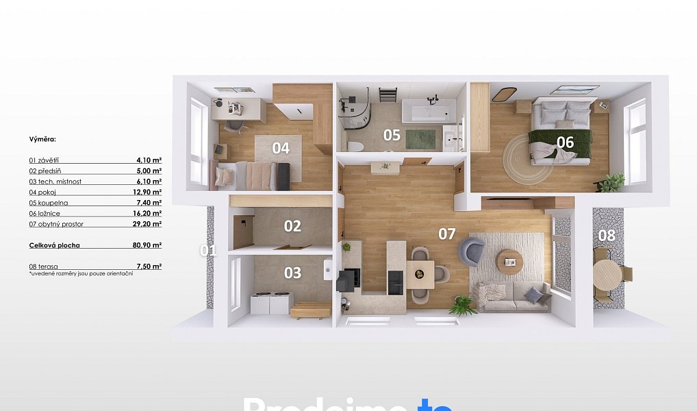 Prodej domu 81 m² s pozemkem 460 m², Hevlín – náhled fotky 22
