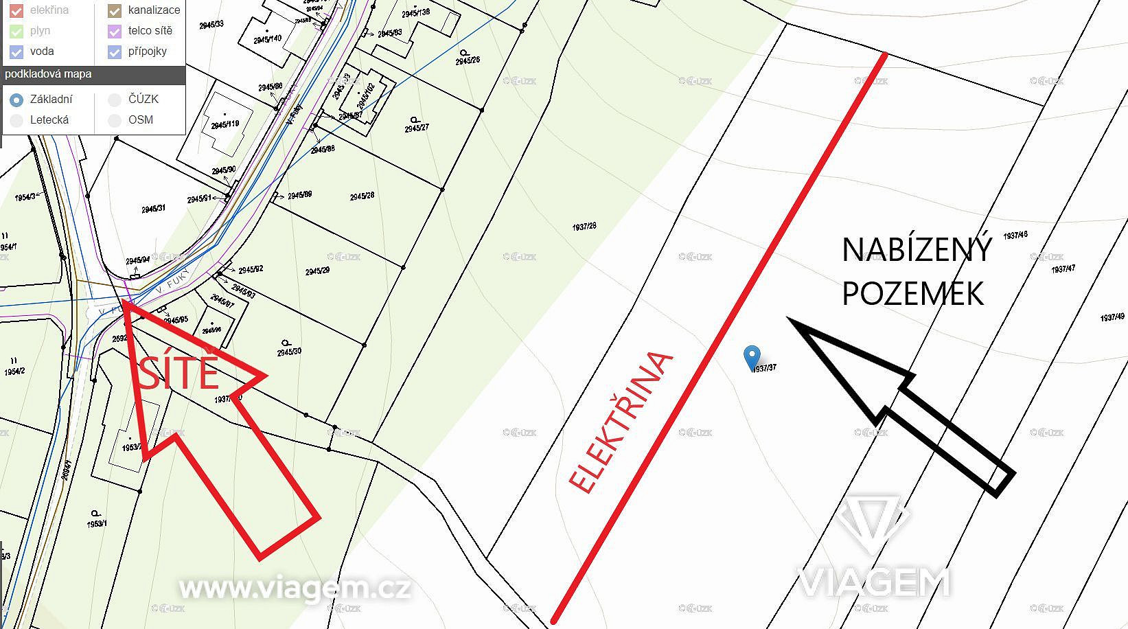 Prodej pole 2 543 m² – fotografie 3