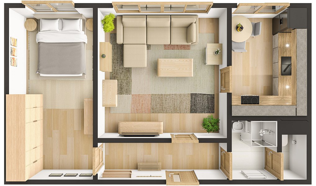 Prodej bytu 2+1 50 m², Zlín – náhled fotky 3