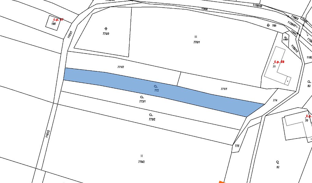 Prodej zahrady 591 m², Podolí – náhled fotky 2