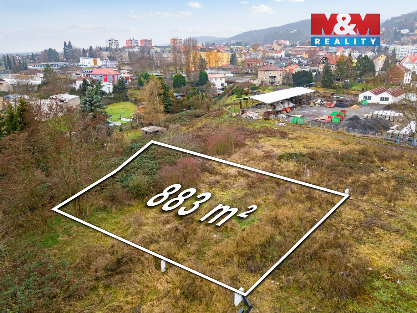 Prodej stavebního pozemku 883 m² – pohled 5