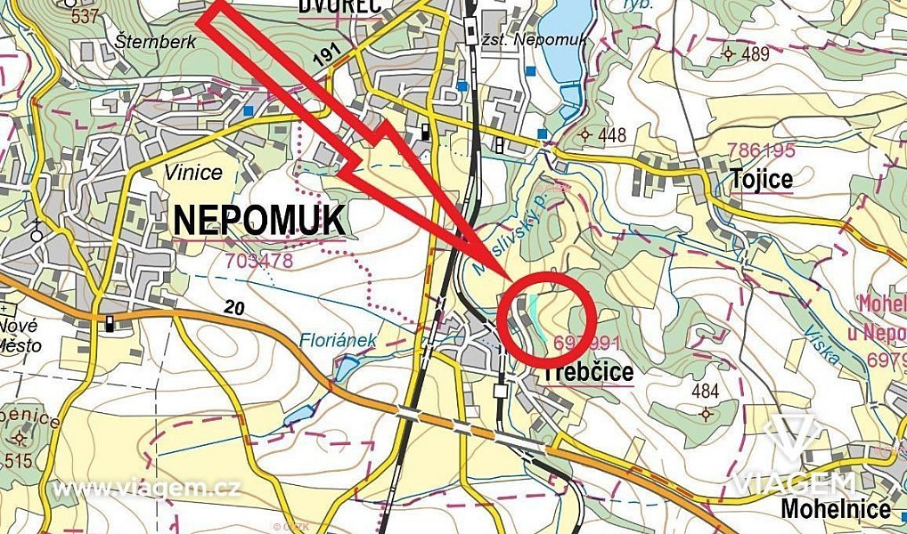Prodej zahrady 2 632 m², Třebčice – náhled fotky 3