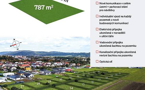 Prodej stavebního pozemku 787 m², Martina Zeberského, Lipník nad Bečvou - Lipník nad Bečvou I-Město, okres Přerov