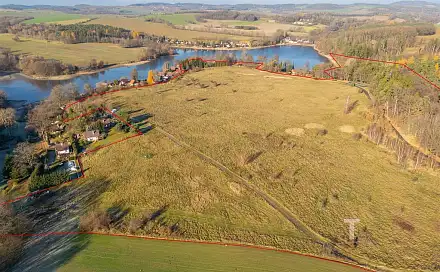 Prodej stavebního pozemku 157 355 m², Vrchotovy Janovice - Libohošť, okres Benešov