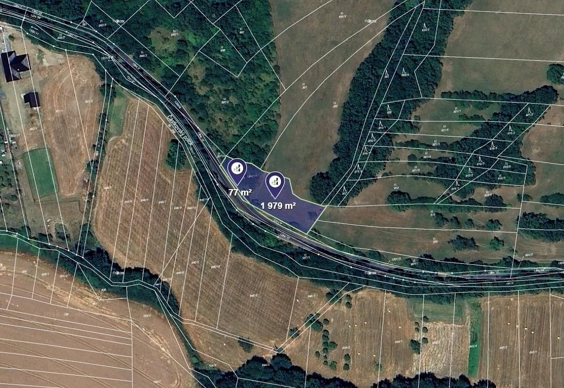 Prodej louky 2 866 m² – pohled 2